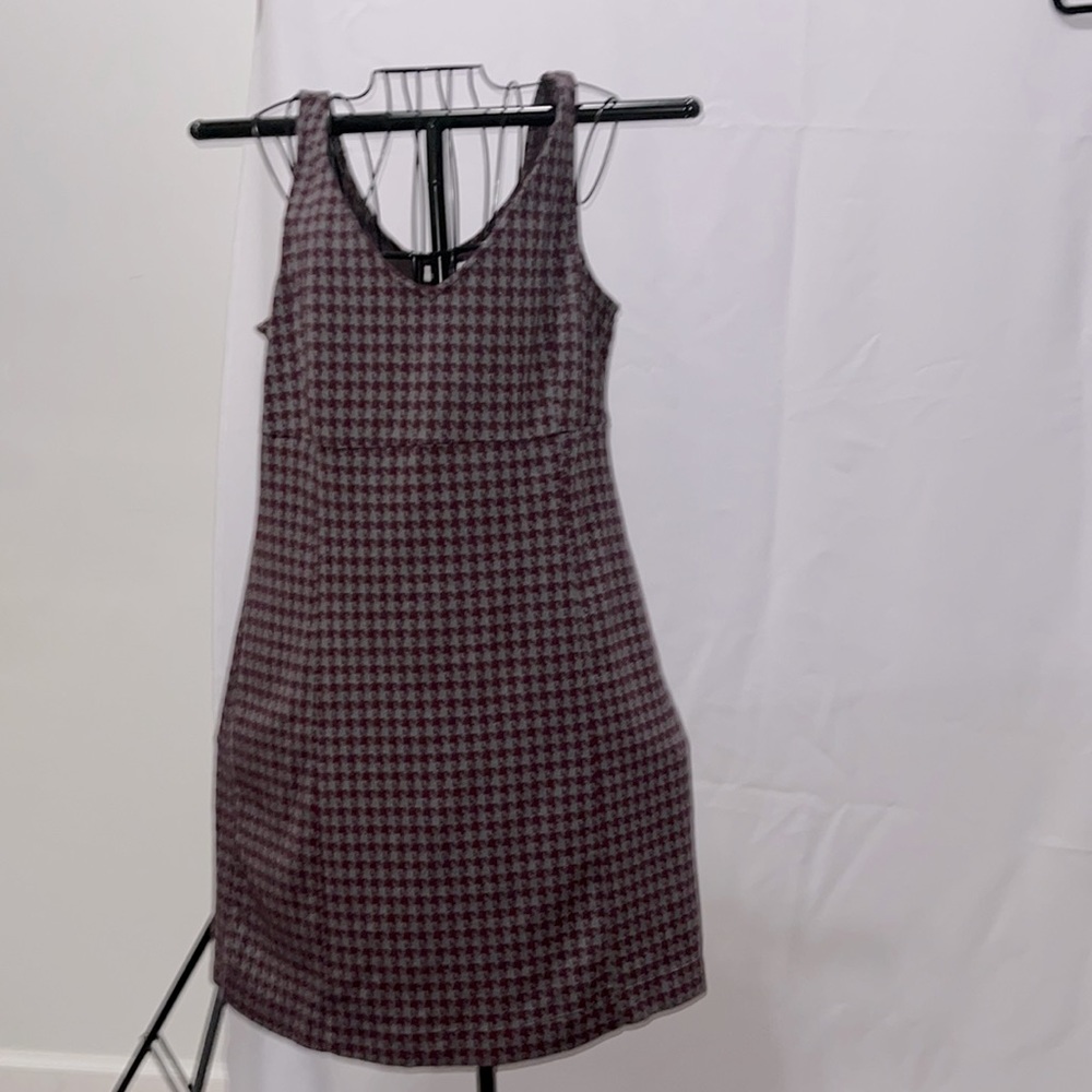 Grey and Maroon dress